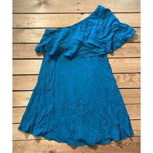 NWT LOFT Womens Off One Shoulder Mini Dress Size 4